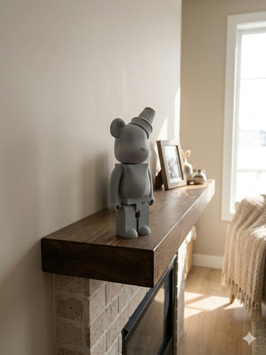 Bear brick style figure 3d - style,