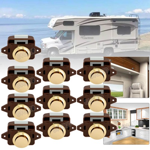10x push button catch lock - push,