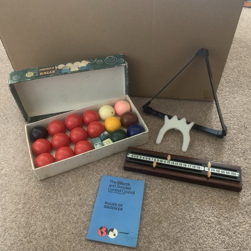 Vintage snooker set balls - snooker, set,