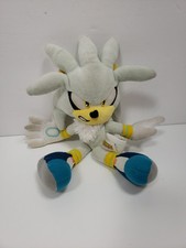 Sonic the Hedgehog - SILVER - 8 inch Plush Toy - Tomy -2018 - Rare