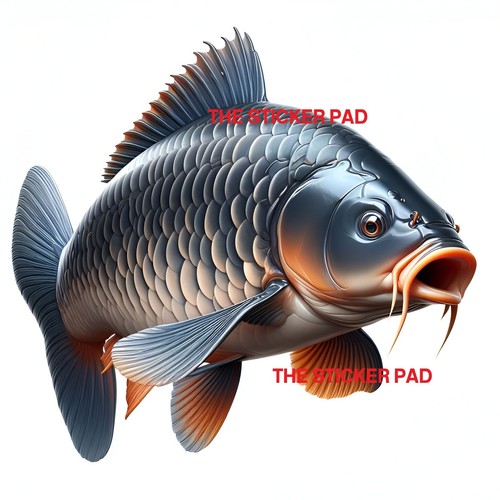 Vinyl sticker carp - sticker,