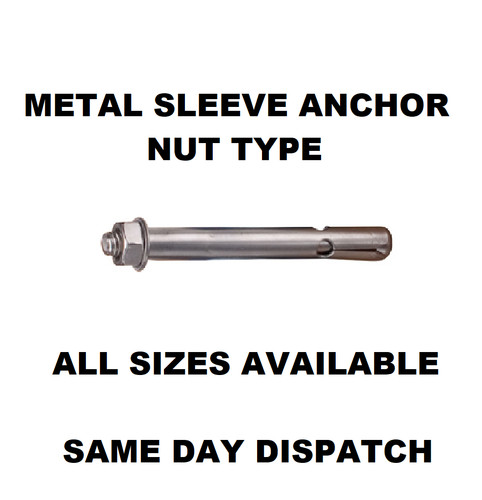Sleeve anchor fixings - sleeve,