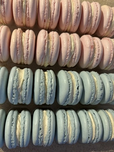 Homemade pink and blue - and,