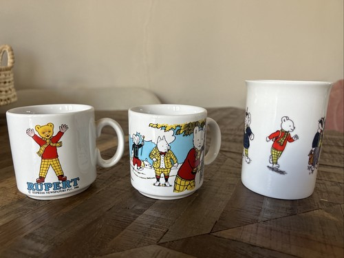 Rupert bear cups mugs - bear, cups/mugs