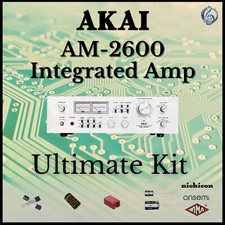 Akai AM-2600 Integrated Amp Ultimate Upgrade Kit Genuine Parts Restoration
