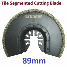 Genuine Erbauer Tile Segmented Tile Cutting Blade Diamond grit coating 89mm - AZ