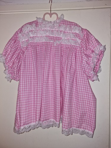 New dress baby - pink, gingham