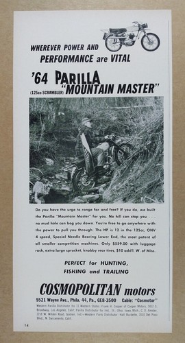 1964 parilla 125 mountain - parilla,