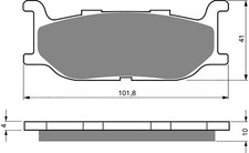 Brake Disc Pads Front L/H Goldfren for 2002 Yamaha XJ 900 S Diversion (4KMD)