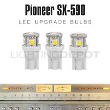 3pcs Pioneer SX-590 Vintage Stereo LED 8V Receiver Dial Meter Light Bulb Upgrade