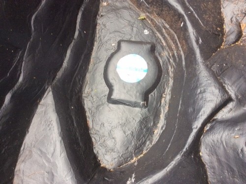 Plastic fish pond and - , pebble