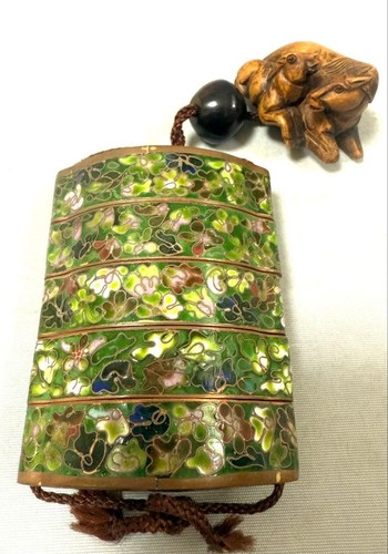 Japanese cloisonne inro - cloisonne,
