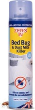 Zero In Bed Bug & Dust Mite Killer – Spray for 300 ml (Pack of 1) 