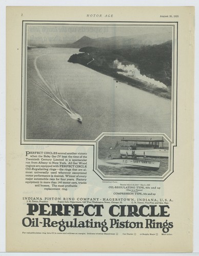 1925 perfect circle - perfect, ad