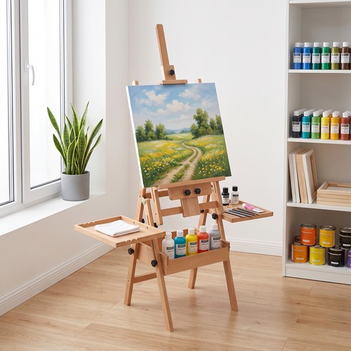 Foldable studio easel floor - foldable,