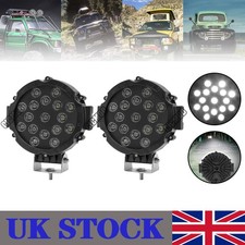 2PCS 7inch Round LED Work