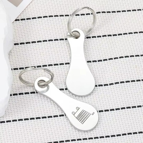 Metal shopping cart tokens - metal,