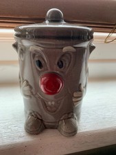 FAB VINTAGE 1980s DUSTY BIN 3-2-1 RETRO TV SHOW CERAMIC MONEY BOX