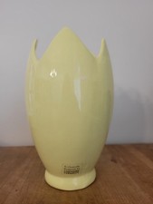 yellow Tulip ceramic vase