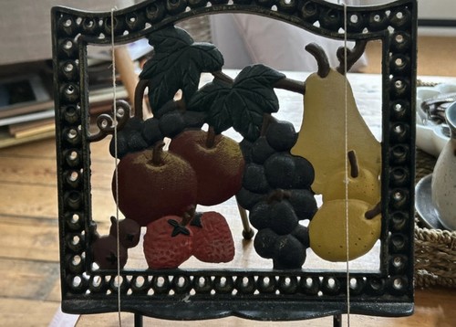Vintage cast iron - , fruit-themed