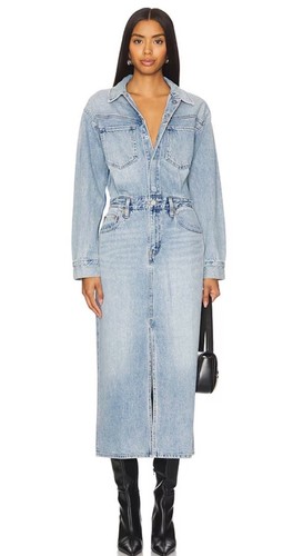Levi western denim midi - denim,