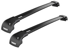 Thule Roof Bars Edge Flush Rail WingBar Edge Black for Audi A6 Avant -2018