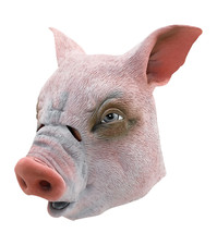 Plastic Pig Mask Farm Animal