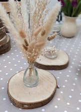 Natural Wood Tree Log Slices - Rustic Wedding Table Centrepieces Cake Stand