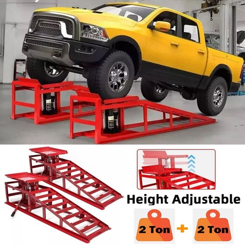 Hydraulic car ramp height - hydraulic,