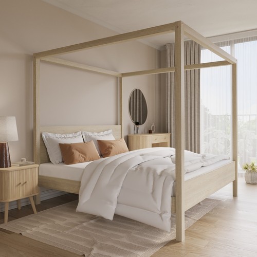 Super king four - poster, bed