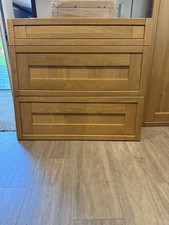 OAK IN FRAME STYLE KITCHEN DRAWER FRONT SET 2 X 800 X 285  + 1 X 800 X 140 DZ675