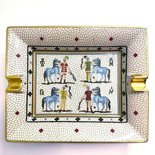 Hermes ashtray roman horsemen - ashtray,