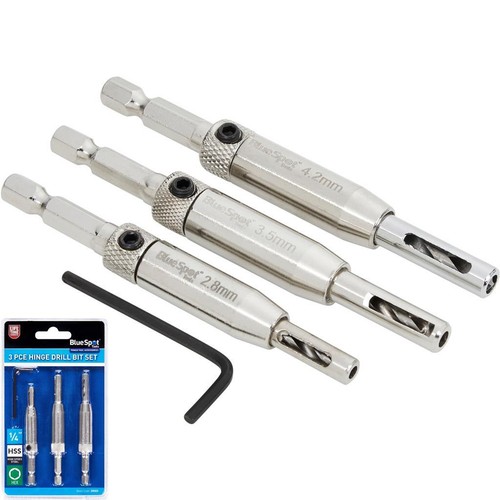 Bluespots 3pc hinge drill self - drill,