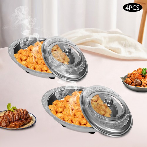 4pcs buffet food plates - 4pcs,