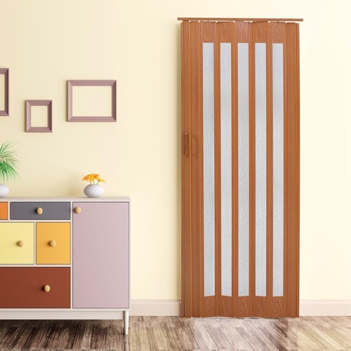 Folding door pvc wood effect - pvc,