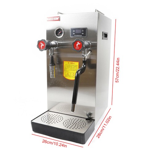 Milk frother steamer - frother, full