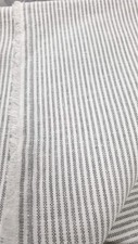 WARWICK FILEY JUTE TICKING, GREY  UPHOLSTERY FABRIC 170cm X 138 + 150cm X 138cm