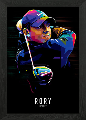 Rory mcilroy pop art framed - mcilroy,