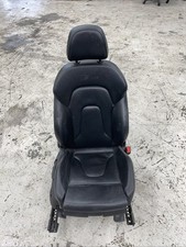AUDI A5 COUPE S-LINE FRONT RIGHT DRIVER SIDE BLACK LEATHER SEAT 2011-2017