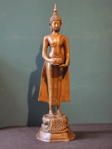 Antique bronze buddha statue - antique,