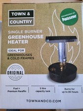Town & Country Single Twin Wick Burner Paraffin Greenhouse Heater 5L (80 Hours)