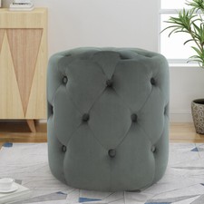 Velvet Vanity Makeup Stool