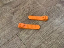 Lego 2 Orange Brick and Axle