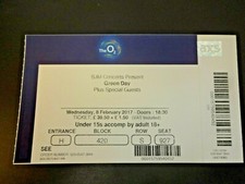 Green Day Used Concert Ticket