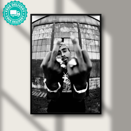 Tupac poster rap - tupac, art