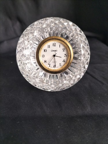 Crystal small mantel clock - crystal,