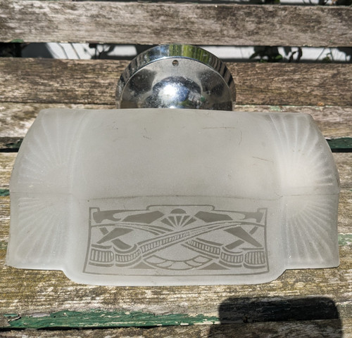 Rare art deco light - rare, tolier