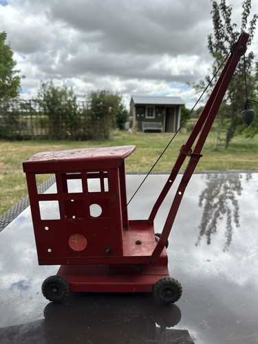 Vintage tri ang red metal - metal, toy