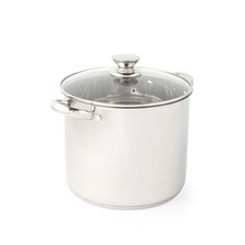 Russell Hobbs Classic 24cm Stockpot – 9L Stainless Steel with Glass Lid