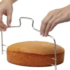 Cake Cutter Wire – Adjustable Cake Leveller, Double Cutting Stainless Steel